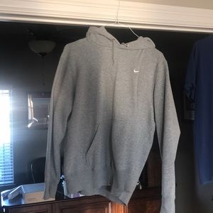 Nike Hoodie - Gray Large